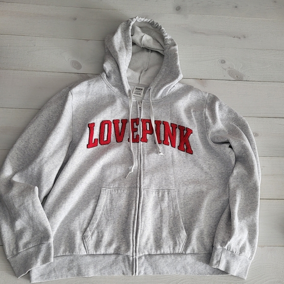 PINK Victoria's Secret Hoodie Zip Up Plus Size. - Picture 4 of 6